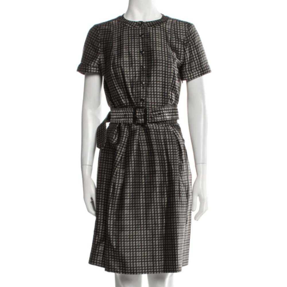 Burberry London Plaid Knee Length Dress Size 6 / IT 40